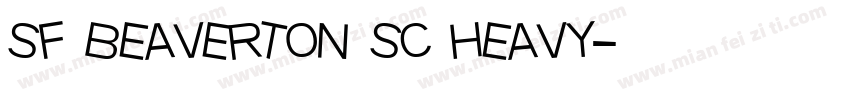 sf beaverton sc heavy字体转换